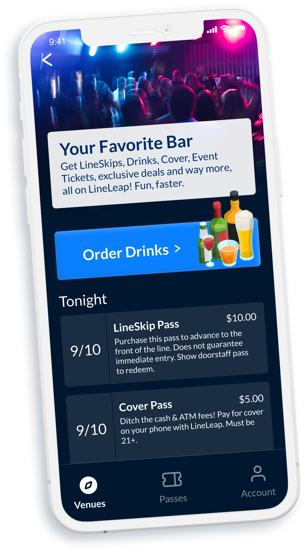 LineLeap lets users pay to skip the line at bars