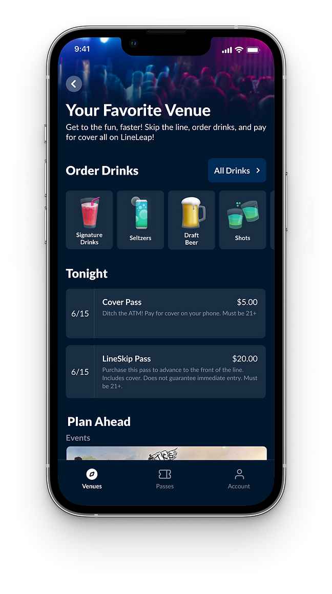 LineLeap lets users pay to skip the line at bars